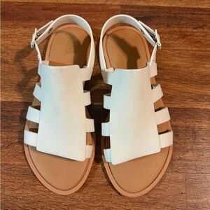 Melissa White and Tan Women's Sandals
